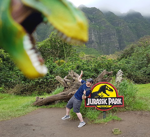 In Jurassic Park! (Oahu)