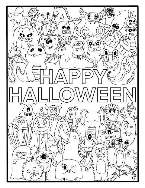 Free Halloween Coloring Page!