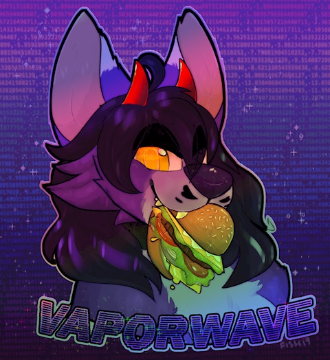 vaporwave badge