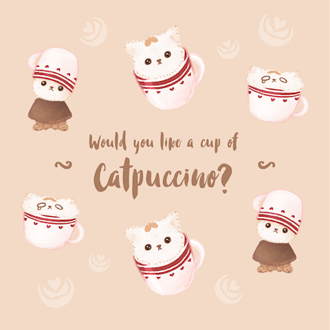 Catpuccino Sticker Pack!