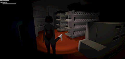 Early horror game prototype screenshot