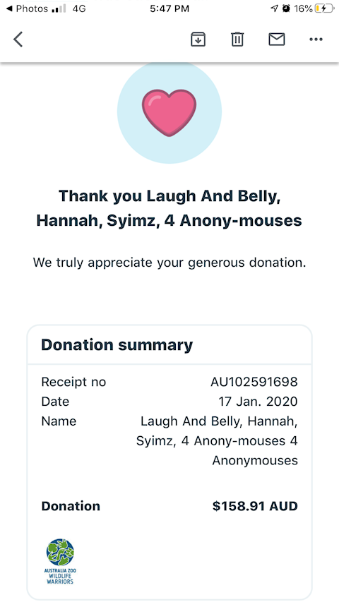 WE DONATED TOGETHER!