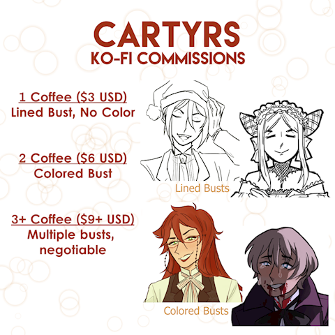 Commissions OPEN for Winter 2020!