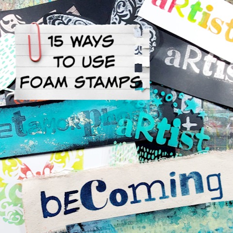 15 Ways to use Foam Stamps! 
