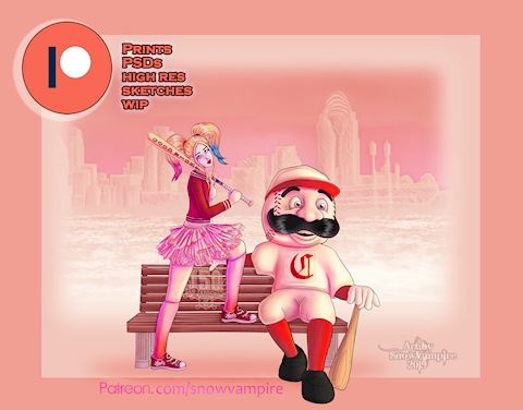 Harley Quinn and the Reds Mascot
