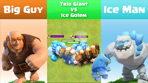 Giant VS Ice Golem