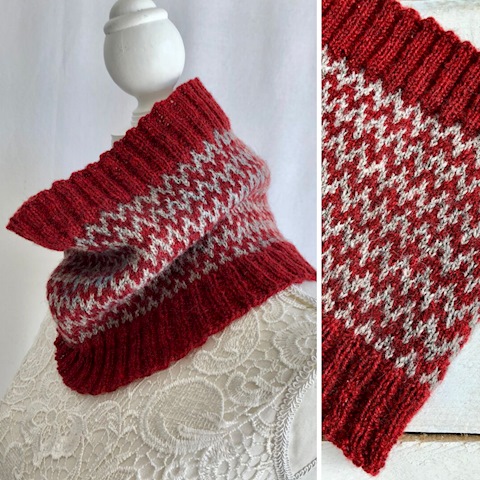 RED CLIFF cowl pattern