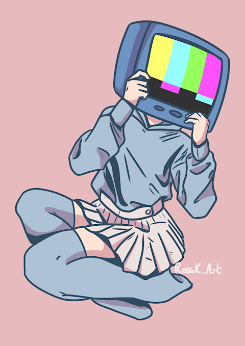 Tv Head Anime Gif  Free Transparent PNG Clipart Images Download
