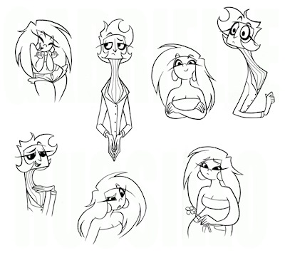Expression Sketches - Aster & Lacey