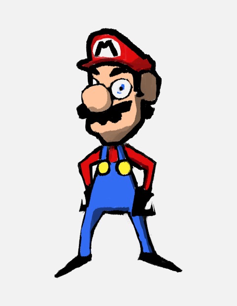 Invader Mario