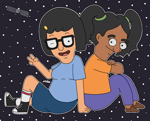 Tina and Susmita in Space