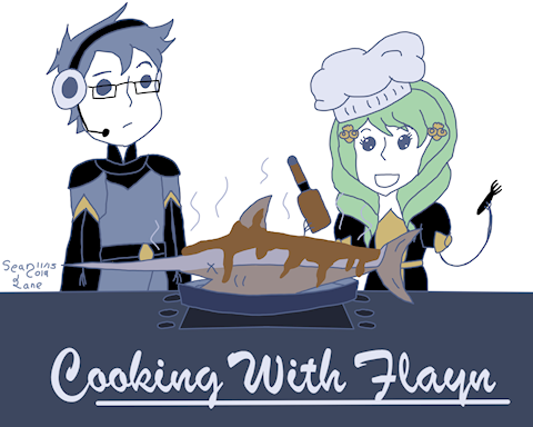 Flayn cooks Fish