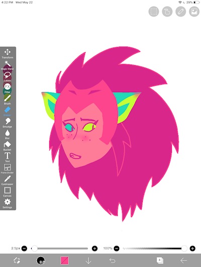 Playing with Color palettes ft. Catra