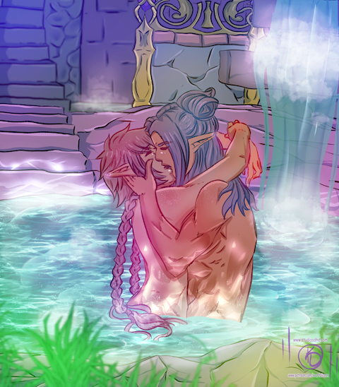 Hot spring kisses