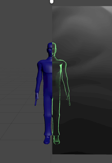 Xray-ish Shader - Distance Outline
