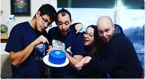 TotR Crew with TotR Cake