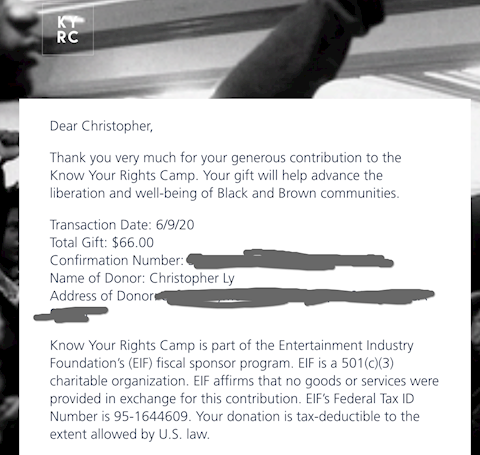 First Donations