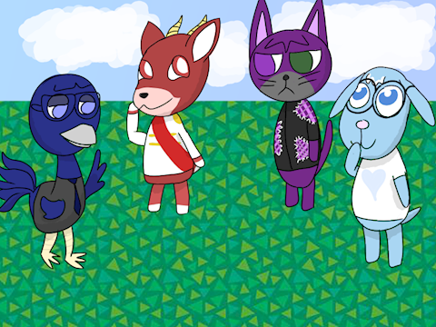 Sanders Sides in the Animal Crossing Style