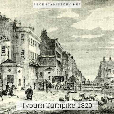 Tyburn Turnpike in 1820