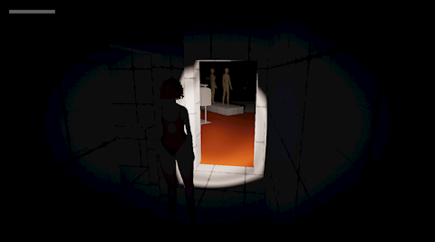 Early horror game prototype screenshot