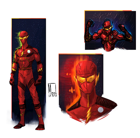 The flash character design