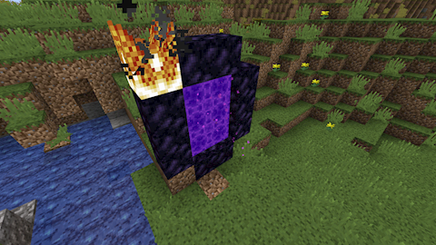 The PixPack - Nether portal and fire