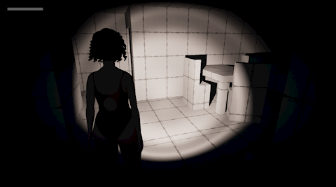 Early horror game prototype screenshot